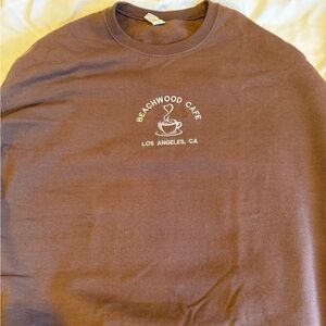 Harry Styles beachwood cafe brown crewneck